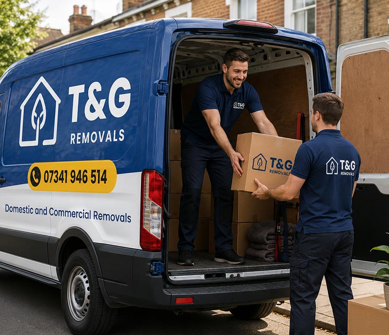 tandg-staff-in-branded-van